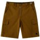 Men's Brown Cargo Shorts with Multi-Pocket Design